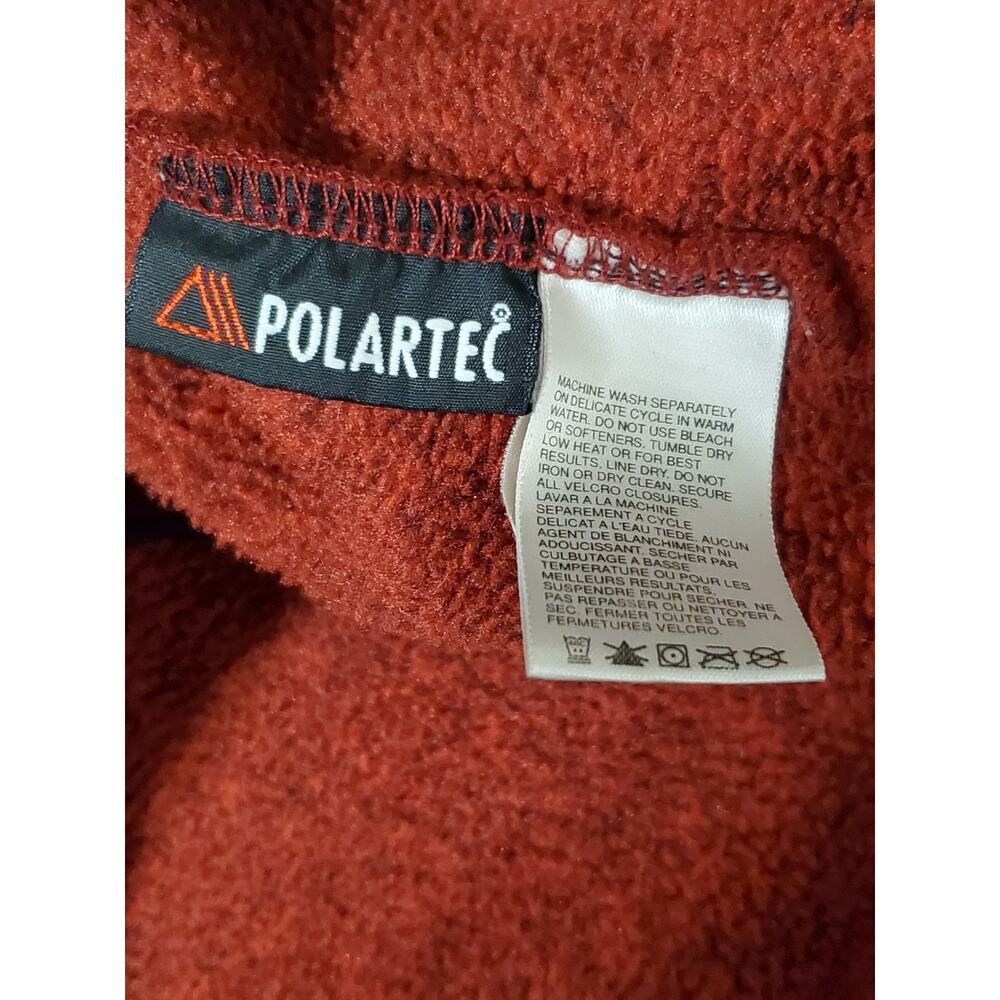 The North Face Men’s XL Polartec Full Zip Fleece Jacket Red Outdoor Warmth - Picture 3 of 13